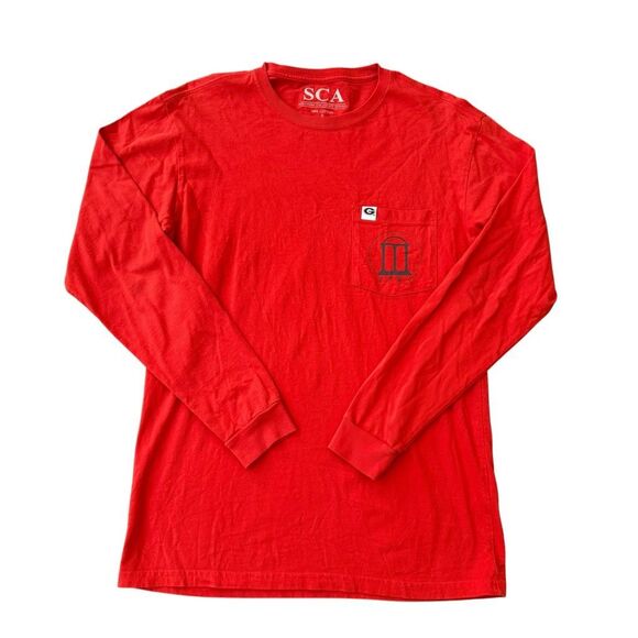Southern Collegiate Apparel University of Georgia long sleeve shirt cotton sz S - Picture 2 of 6